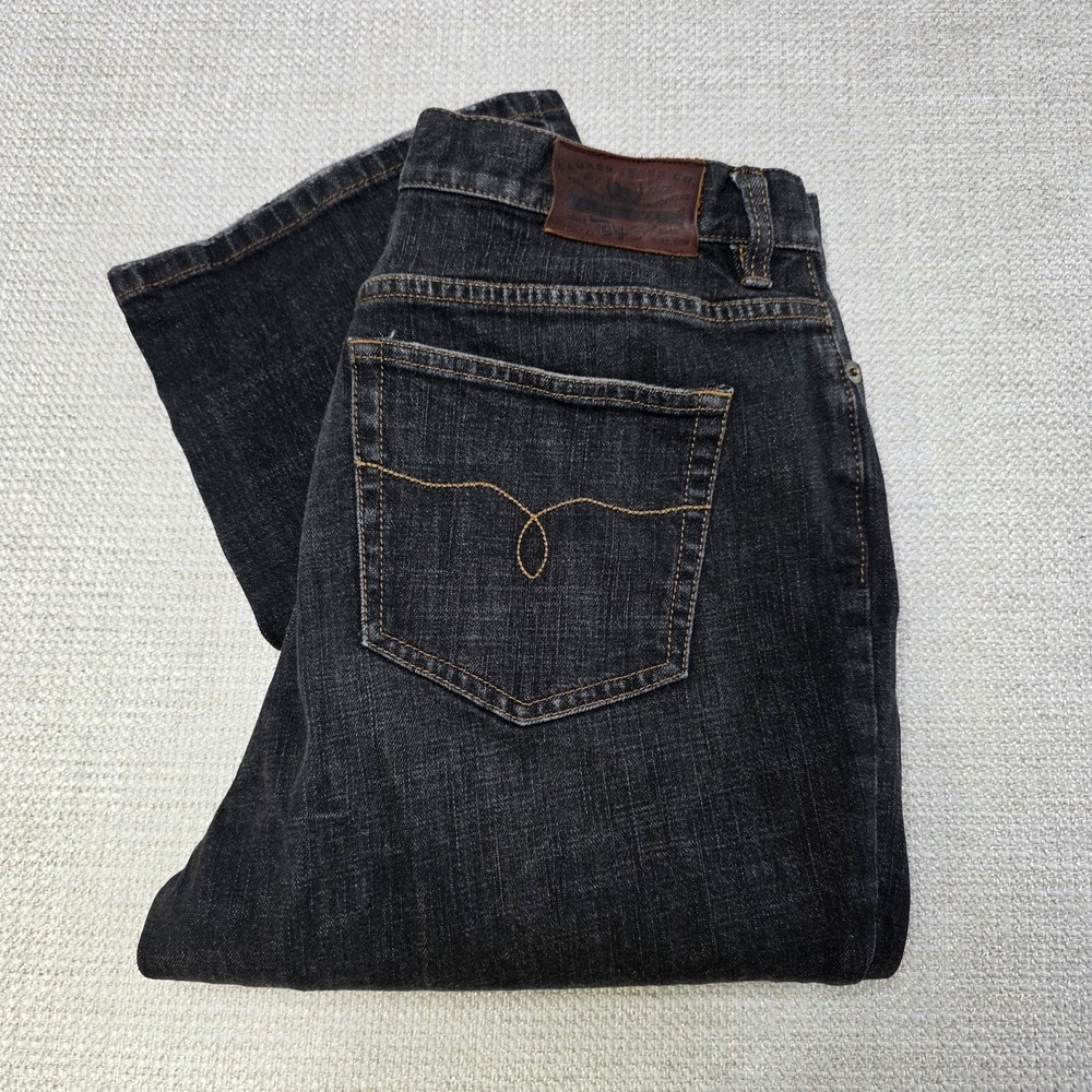 LAUREN JEANS CO By Ralph Lauren Patched Stretch Jeans Black Denim Womens 10